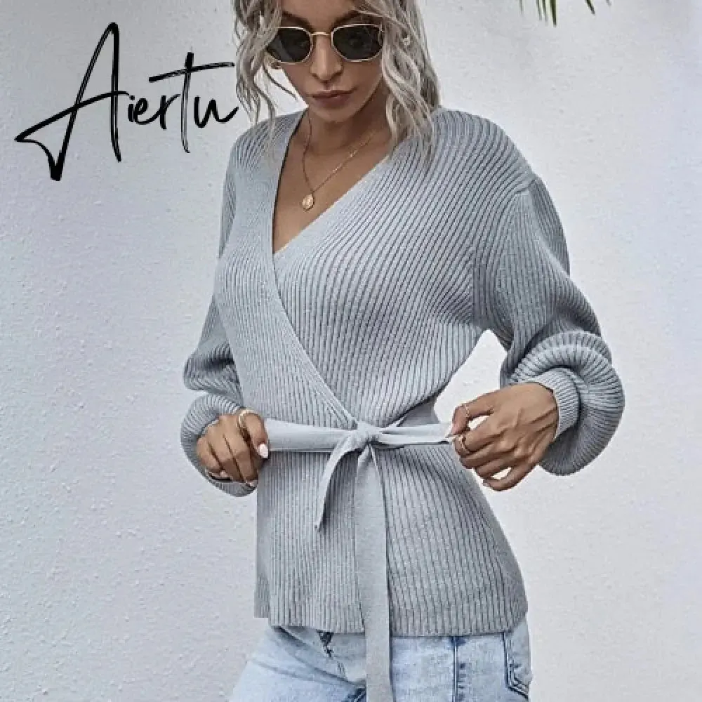 Aiertu Autumn Winter Women Cardigans Warm Knitted Sweater Jacket Pocket Embroidery Fashion Knit Cardigan Coat Lady Loose Sweaters tops