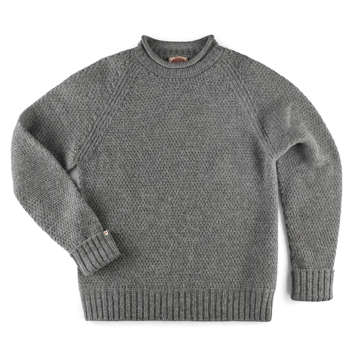 &SONS Lodge Jumper Rollneck Knit Steel Grey