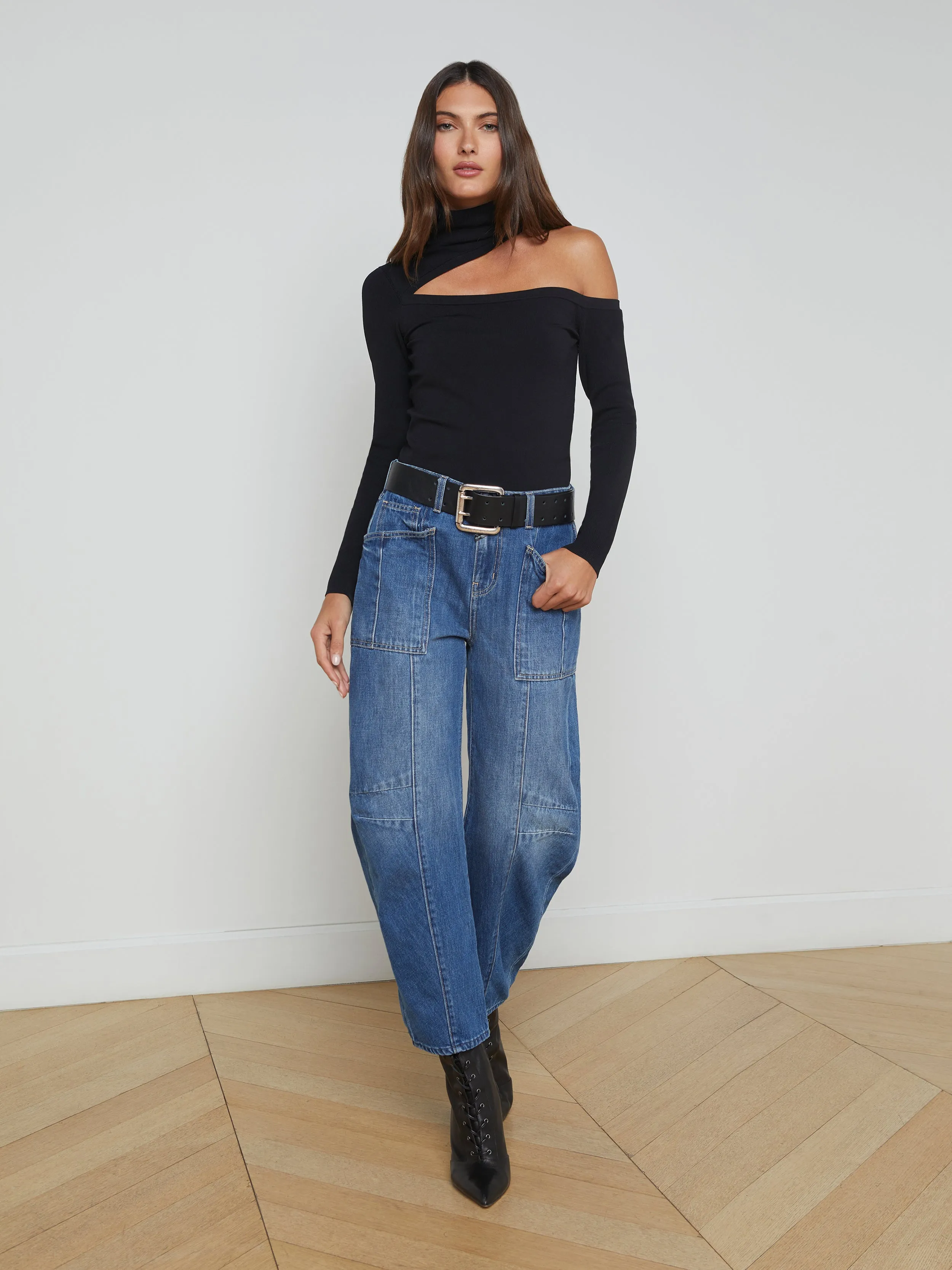 Azia Cutout Turtleneck