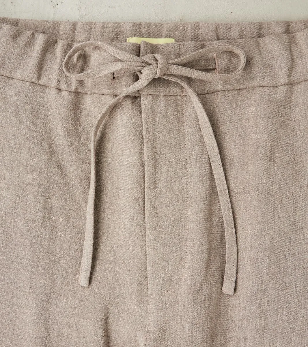 Belgium Linen & Wool Lounge Trouser - Taupe