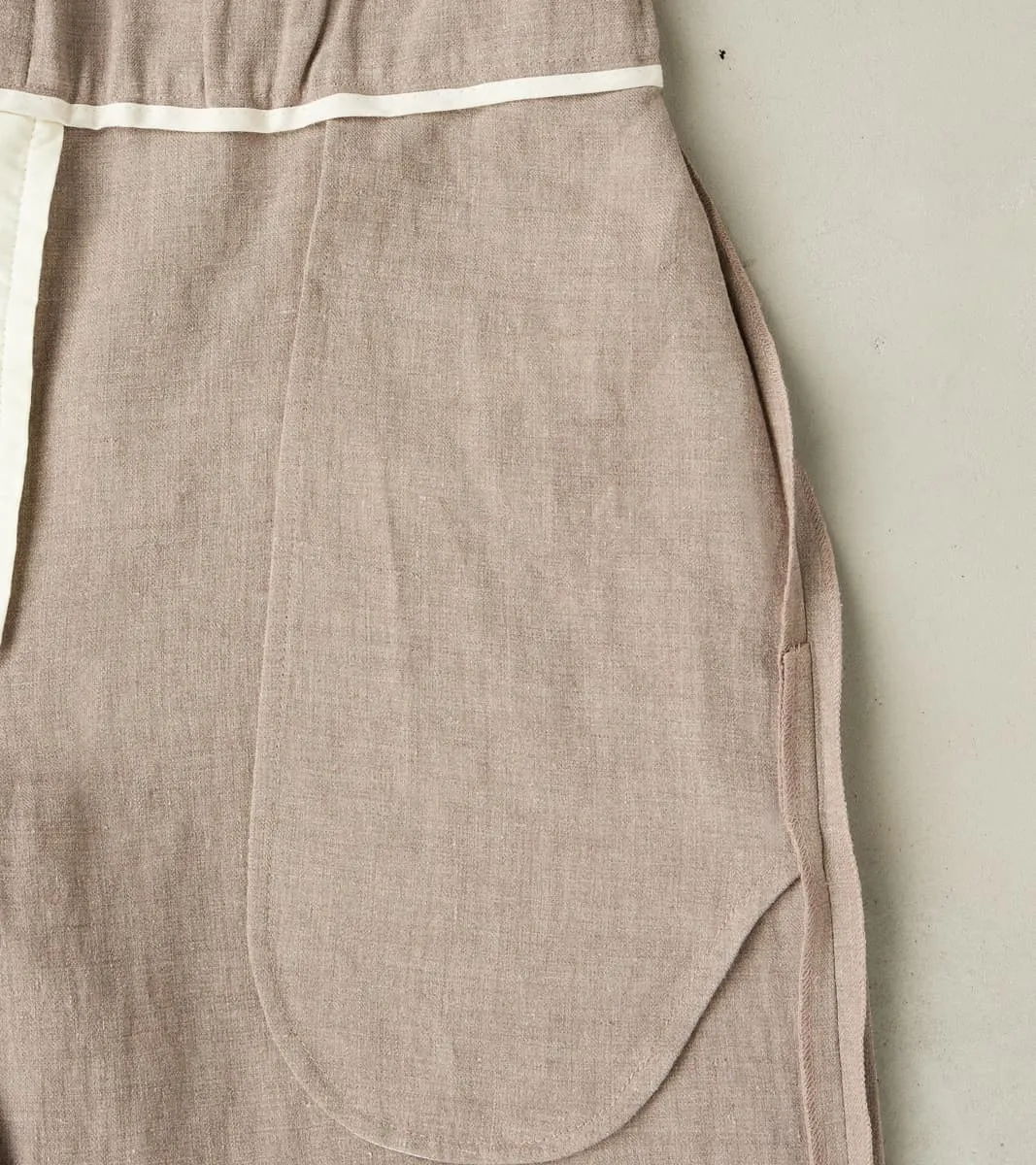 Belgium Linen & Wool Lounge Trouser - Taupe