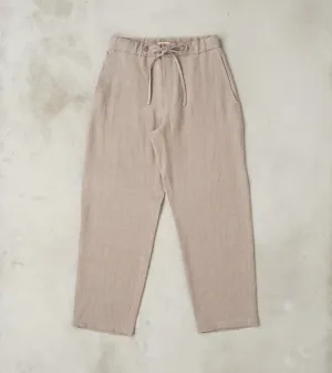 Belgium Linen & Wool Lounge Trouser - Taupe