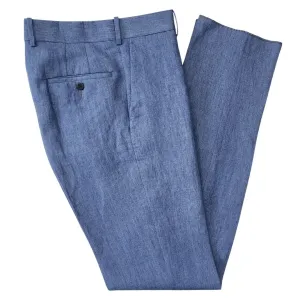 Blue Linen Trouser