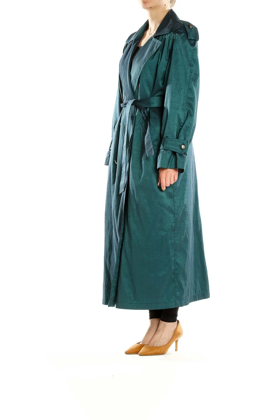 Blue Retro Trenchcoat