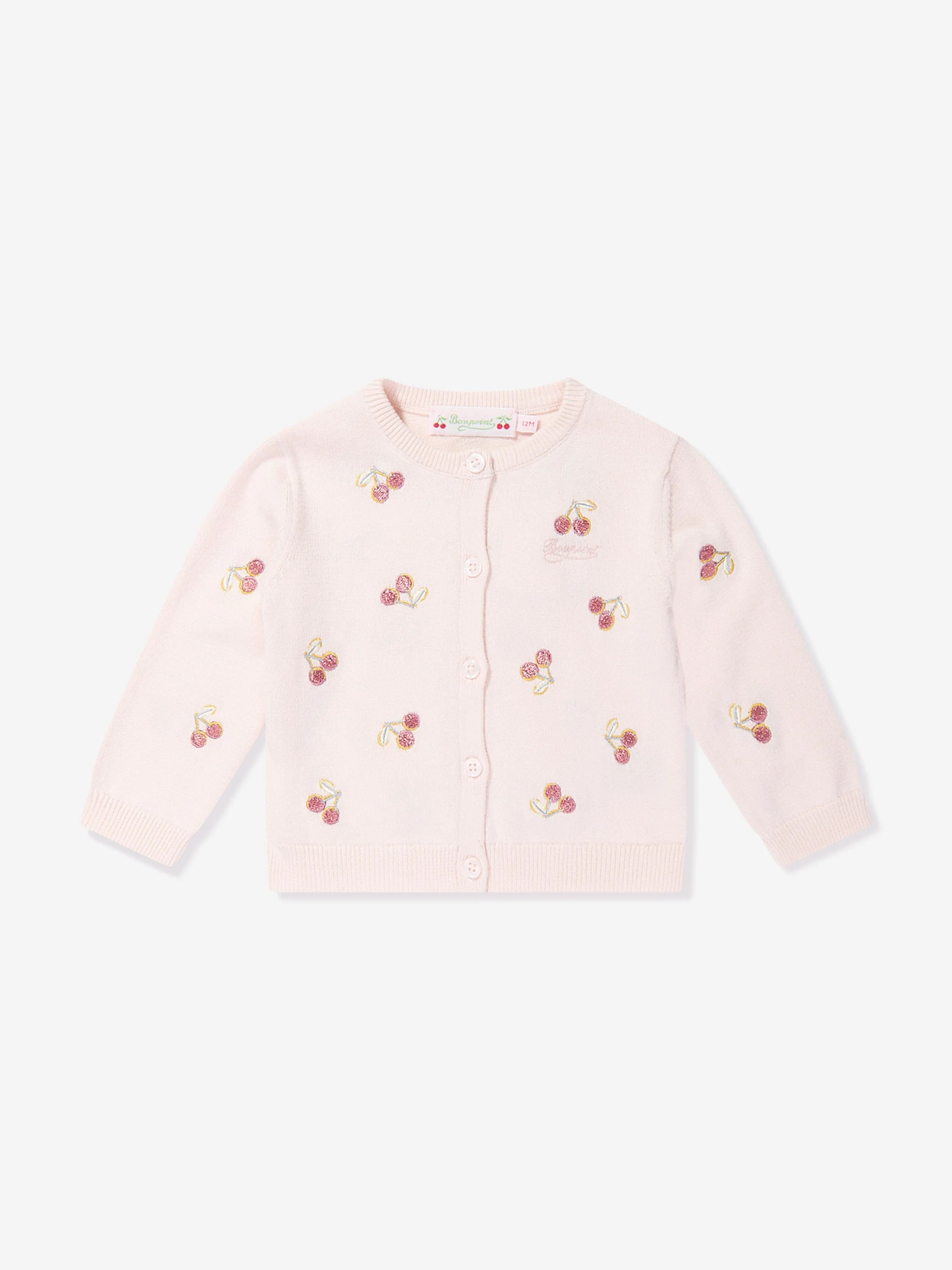 Bonpoint Baby Girls Claudie Cardigan in Pink