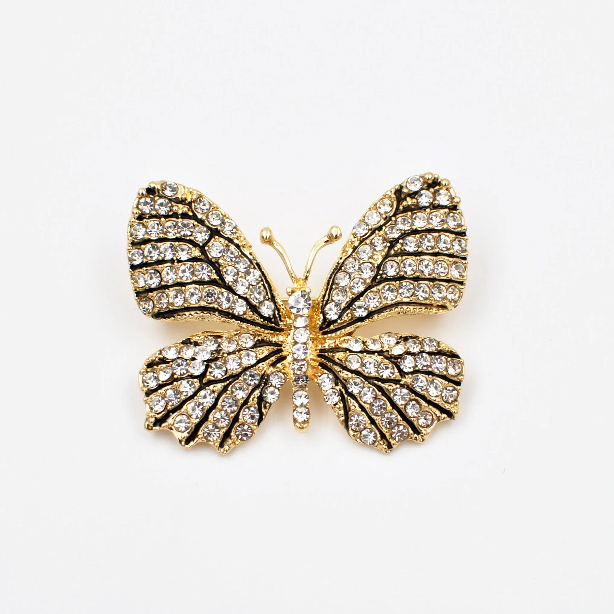 Butterfly Brooch in Crystal