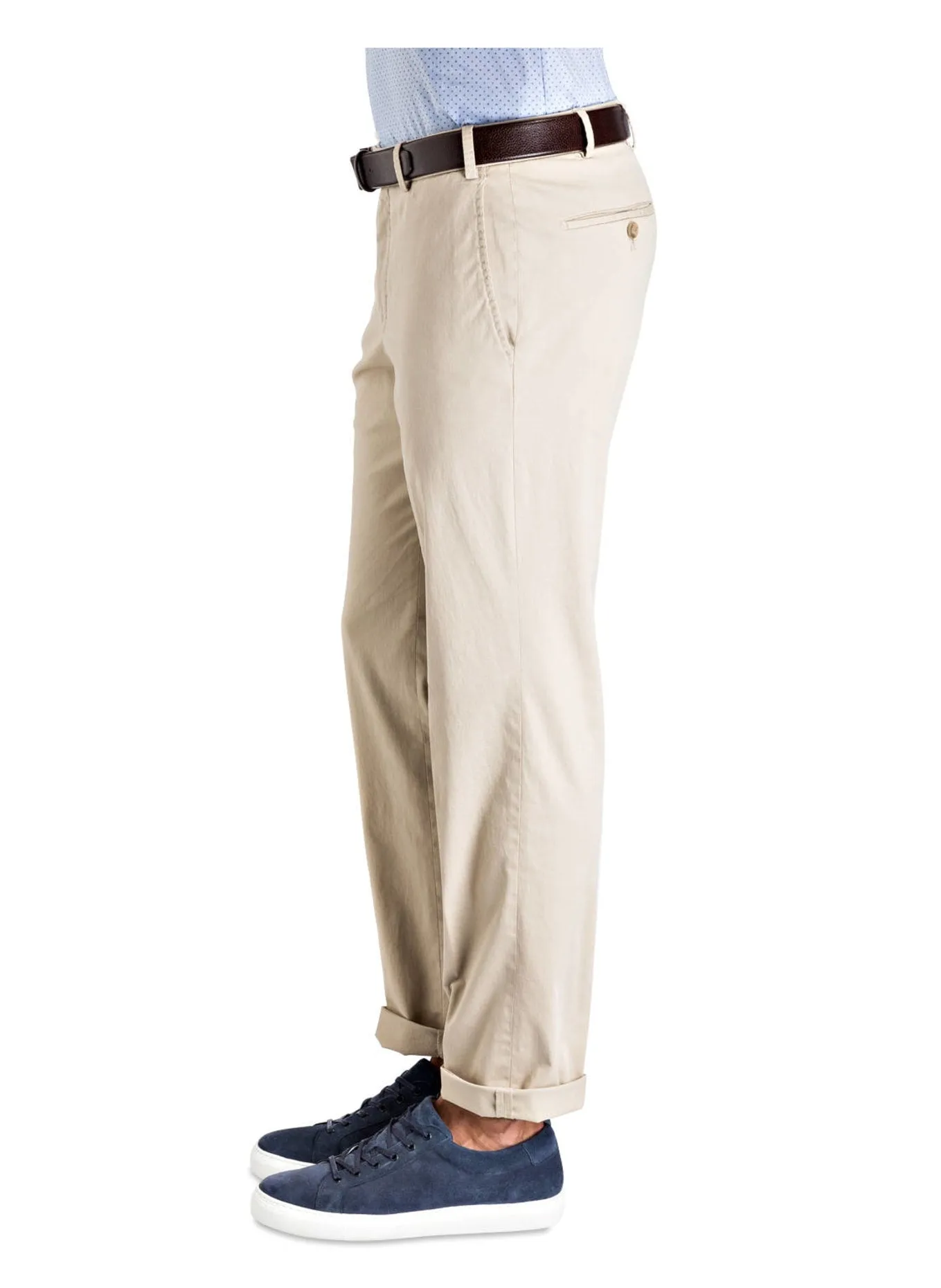 HILTL PARMA Contemporary Fit Chino Trousers - Beige