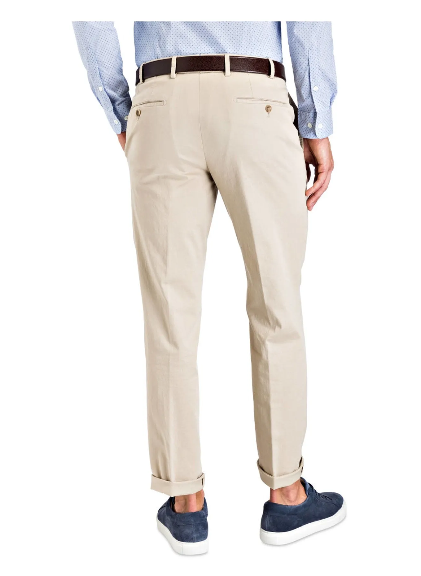 HILTL PARMA Contemporary Fit Chino Trousers - Beige