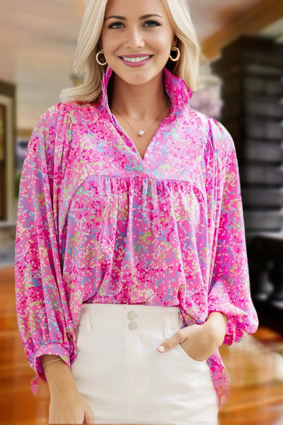 Confetti Collared Shirt