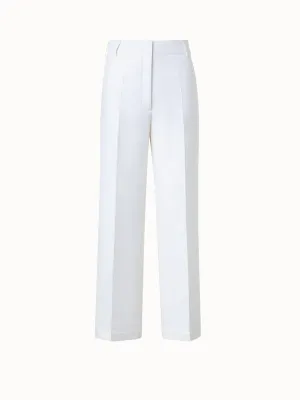 Cotton Twill Cropped Pants