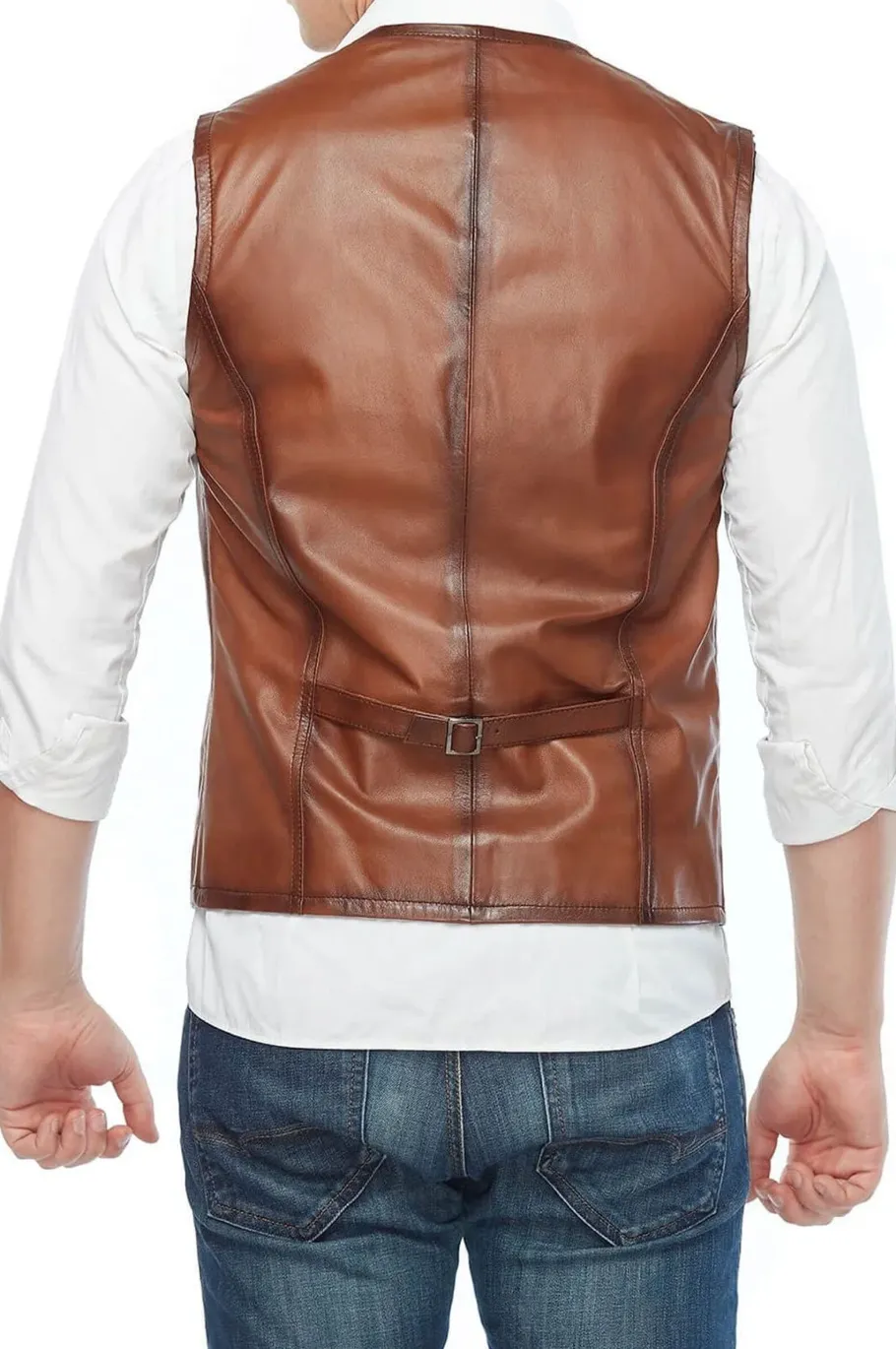 Cowboy Genuine Leather Motorcycle Vest