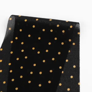 Dancing Dots Viscose Georgette - Black