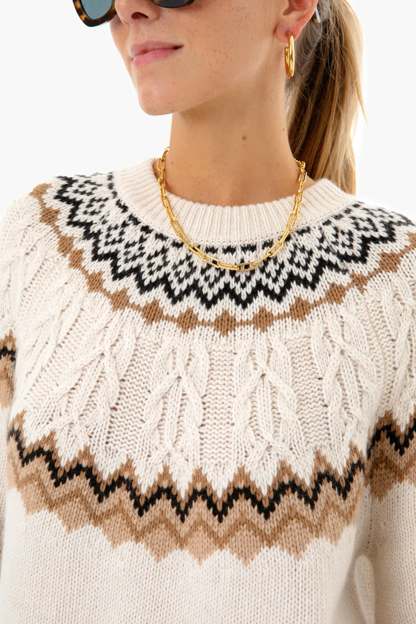 Dove Fair Isle Wren Sweater