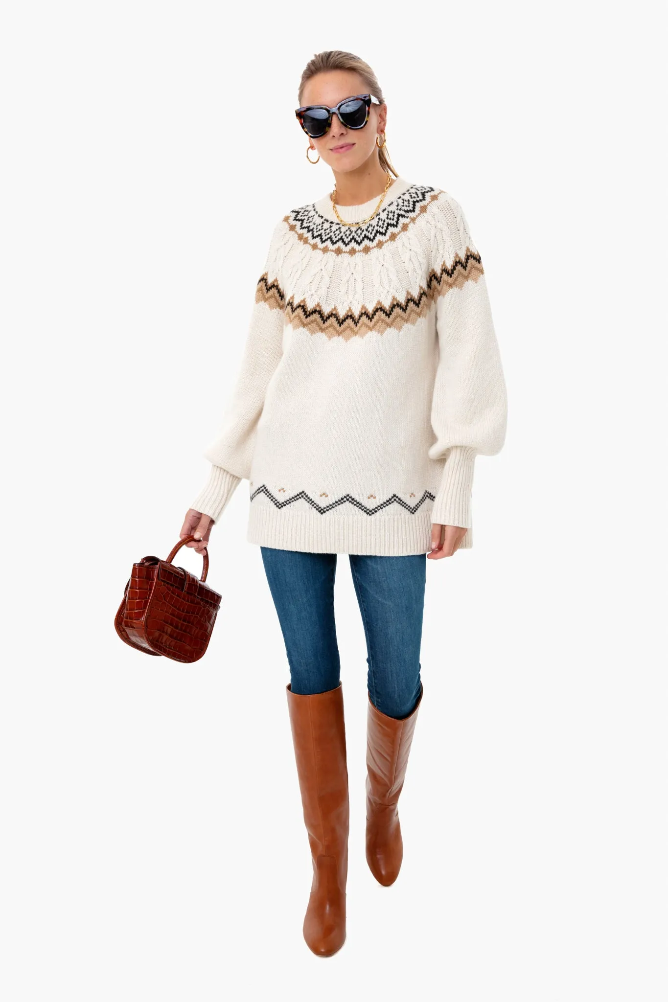 Dove Fair Isle Wren Sweater