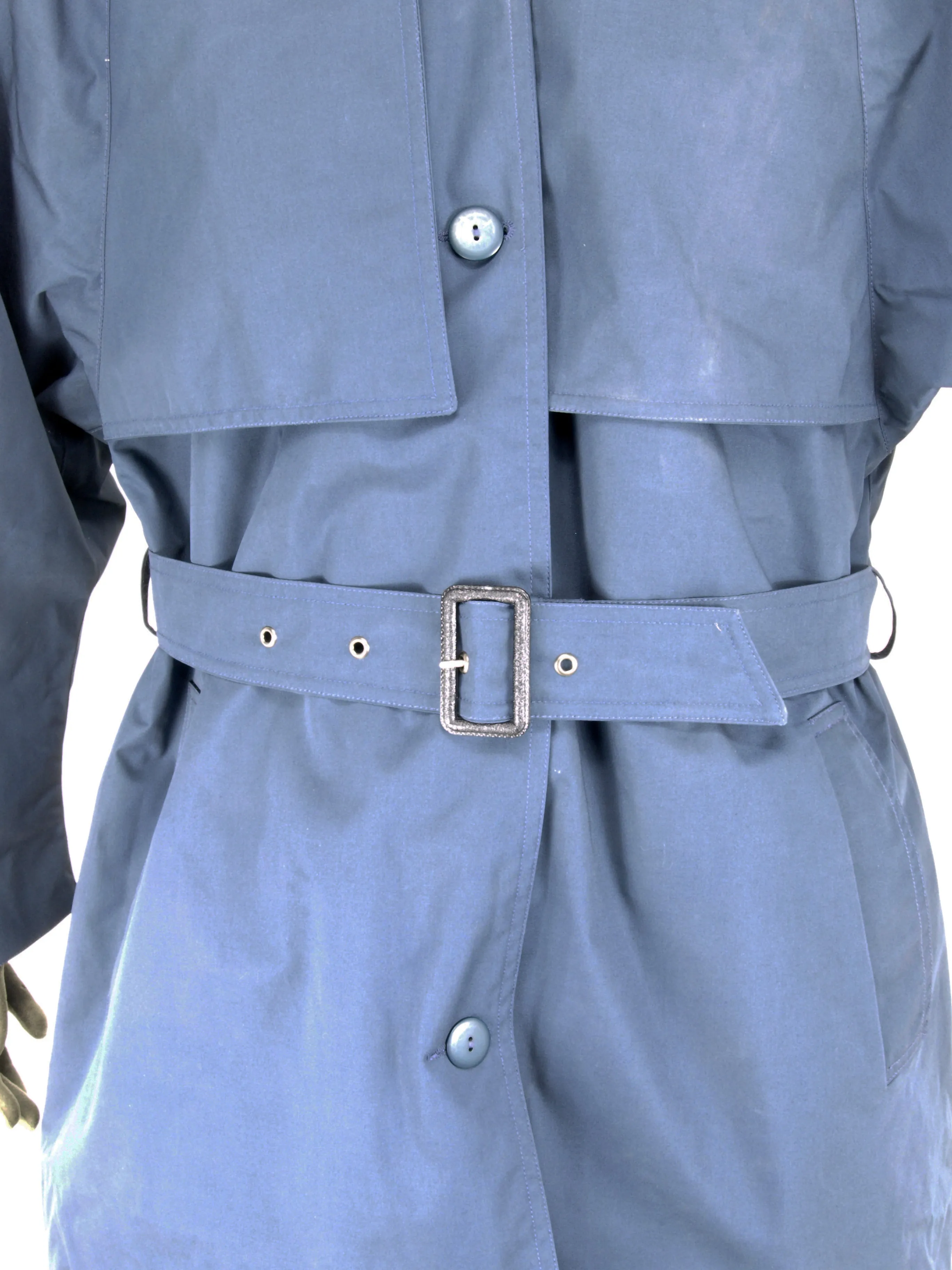 French Military Police Blue Rain Coat - Ladies - Unissued