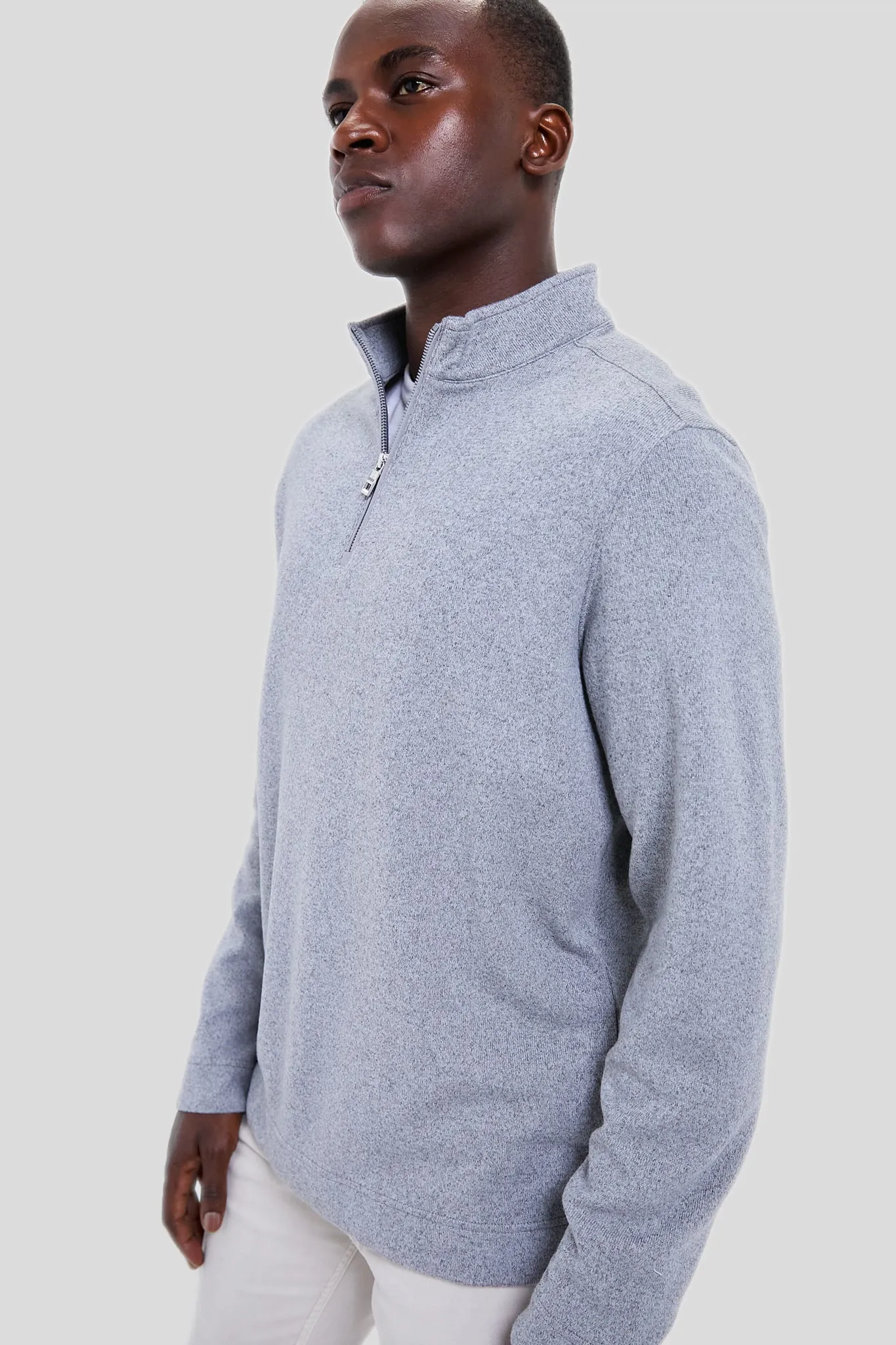 Gale Gray Crown Sweater Fleece Quarter-Zip