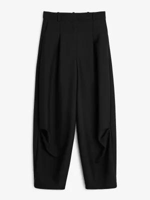 High-waisted trousers