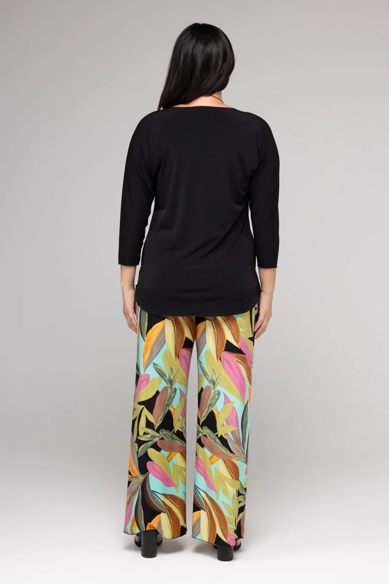 Jungle Wide Leg Jersey Palazzo Pants