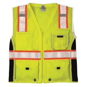 Kishigo Ultra-Cool Polyester ANSI Class 2 Black Series Hi-Vis Safety Vest