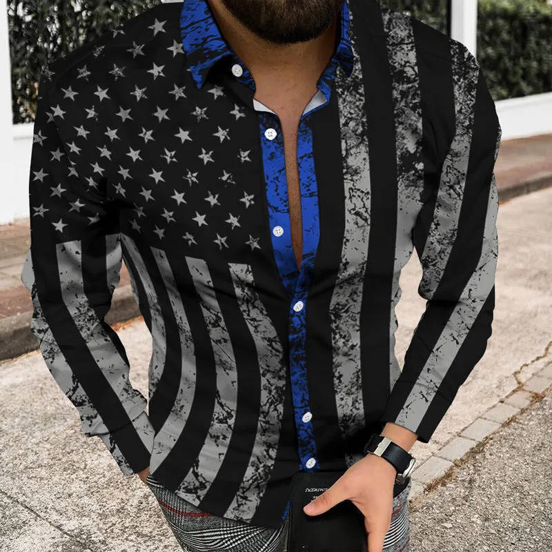 Men's 3D Printed Skull Shirt Cardigan - Stylish Button-Up with Unique Skull Design for Fashion-Forward Look