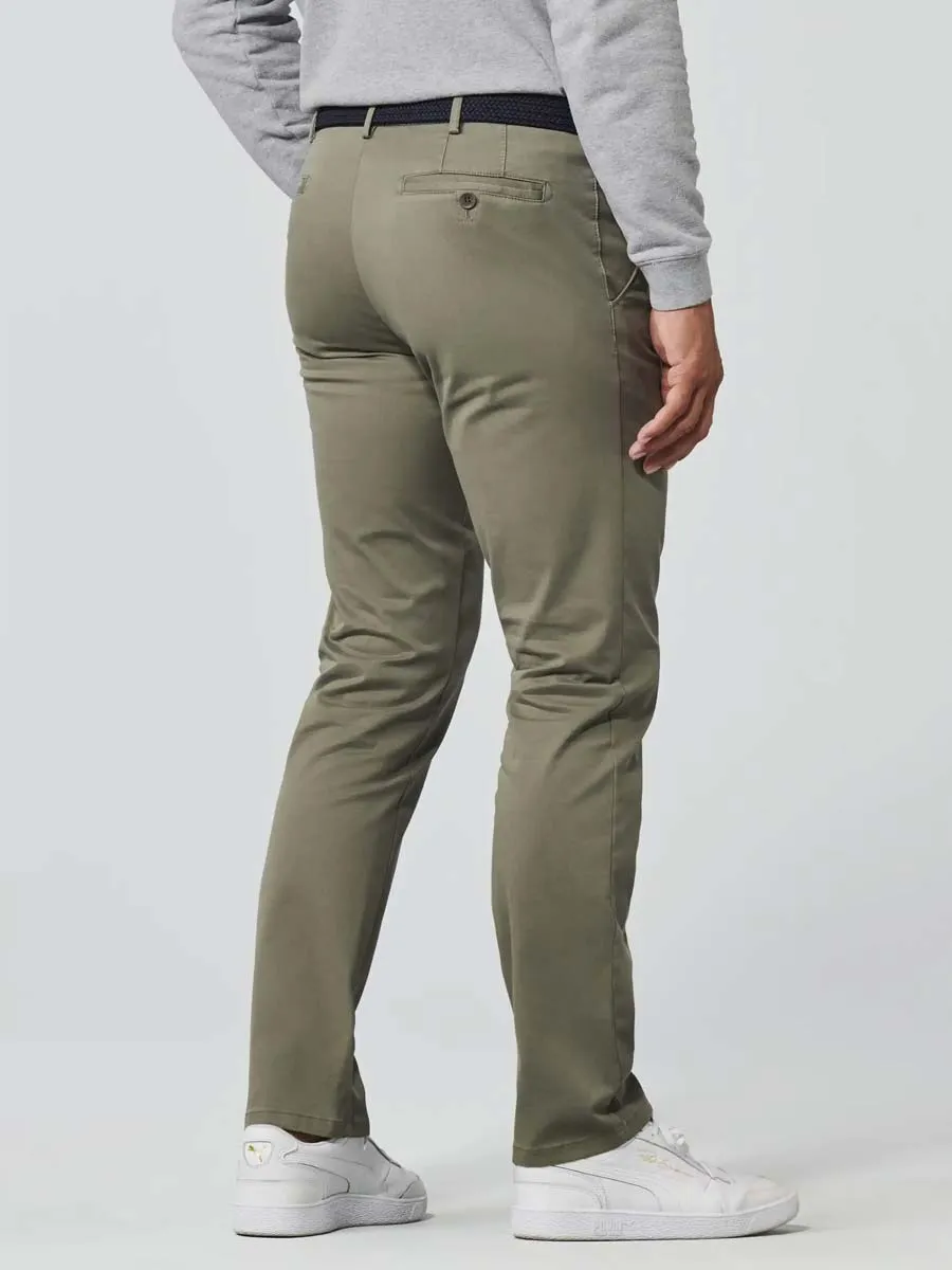 MEYER Roma Trousers - 3001 Light-Weight Cotton Chinos - Olive