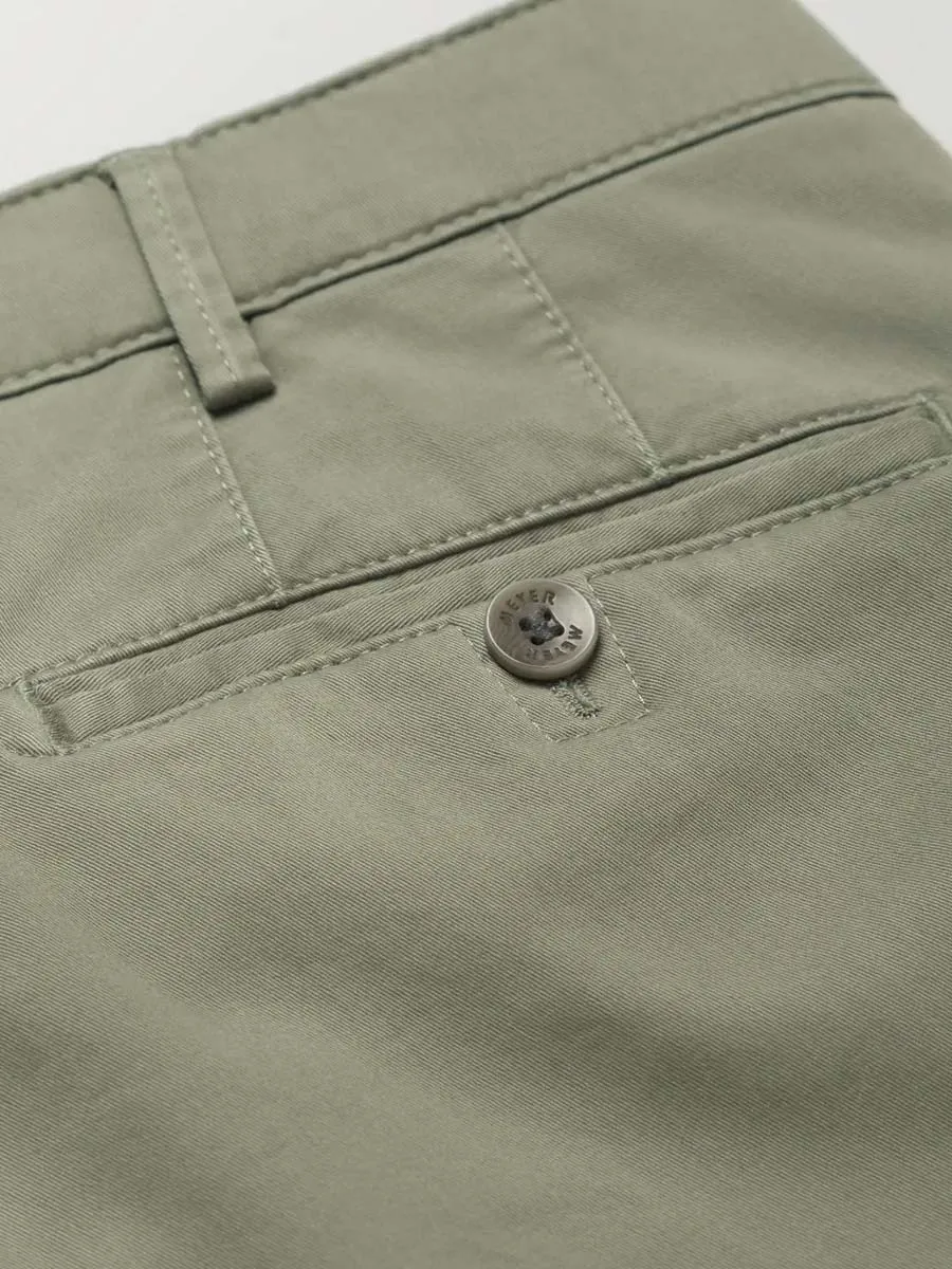 MEYER Roma Trousers - 3001 Light-Weight Cotton Chinos - Olive