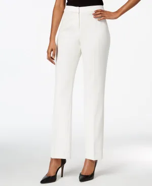 Modern Kasper straight classic crepe trousers, multi