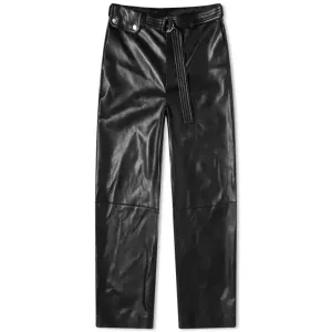 Nanushka Sanna Leather Look Pants, black