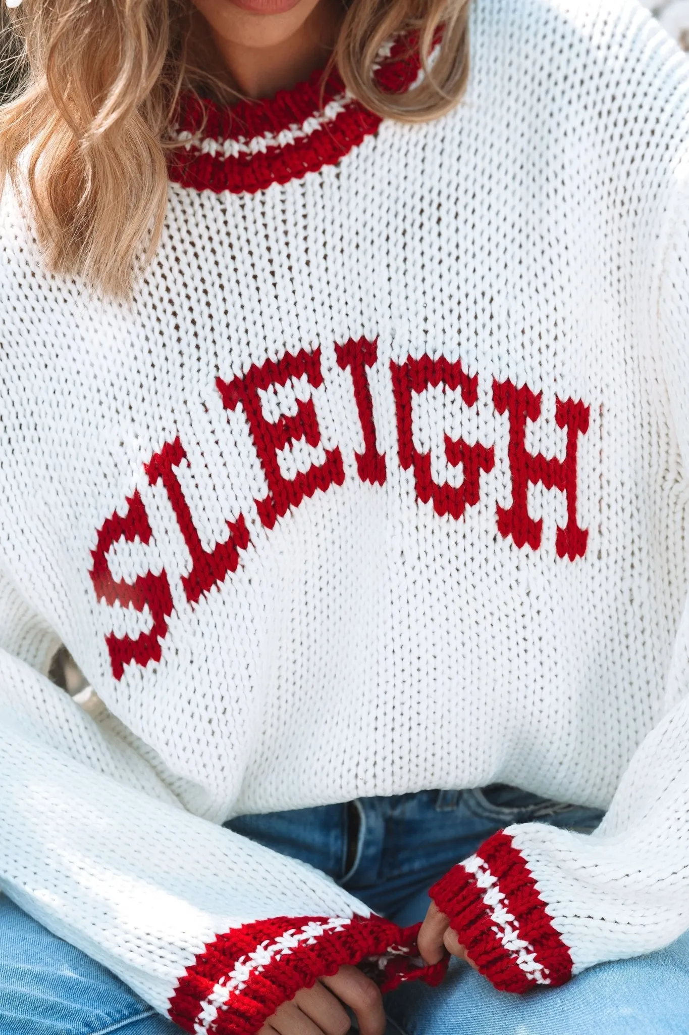 Ready To Sleigh Pullover Sweater - Ivory