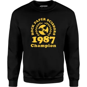 Rock Paper Scissors Champion - Unisex Sweatshirt