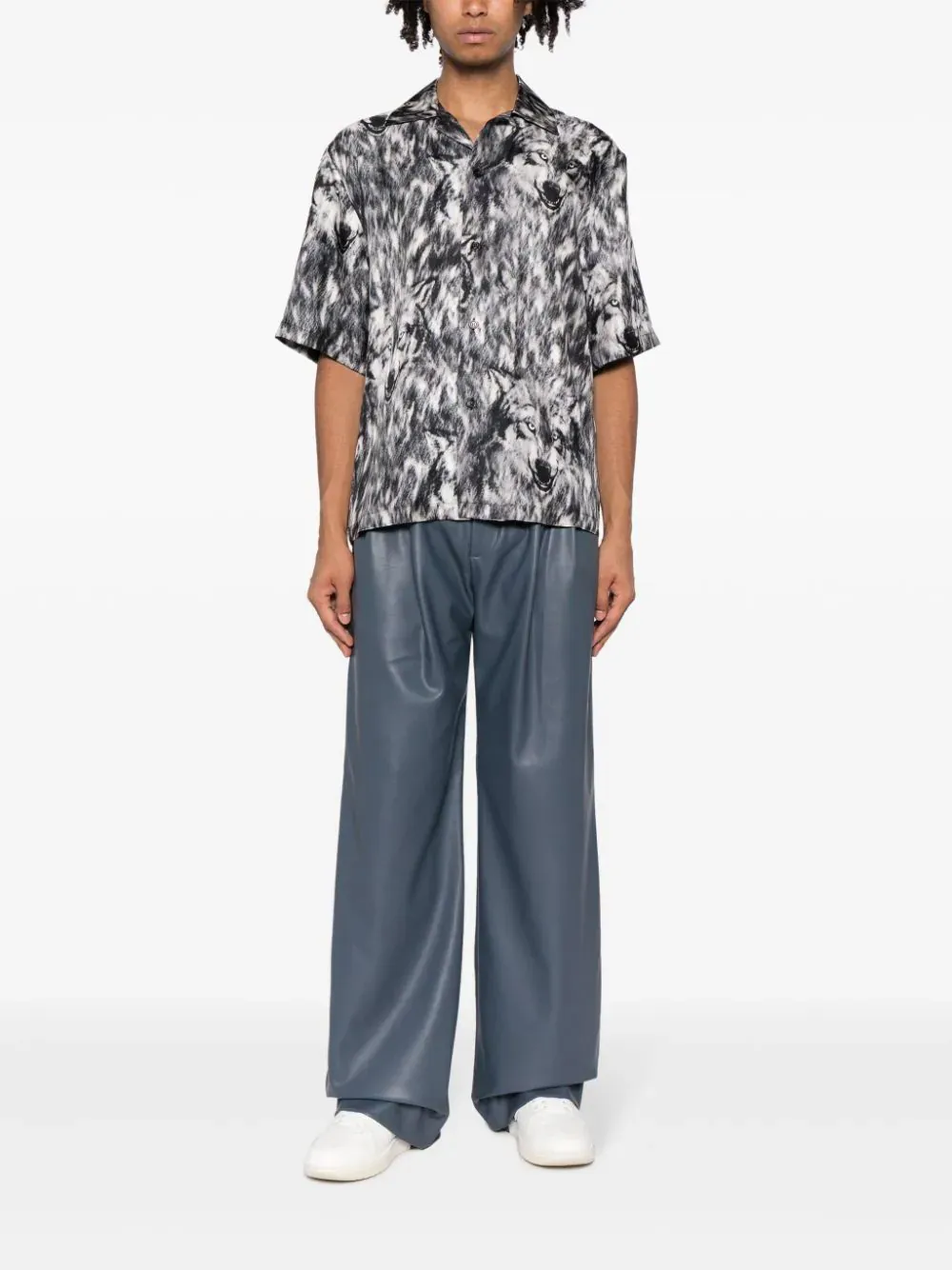 Vegan Pleat Trousers