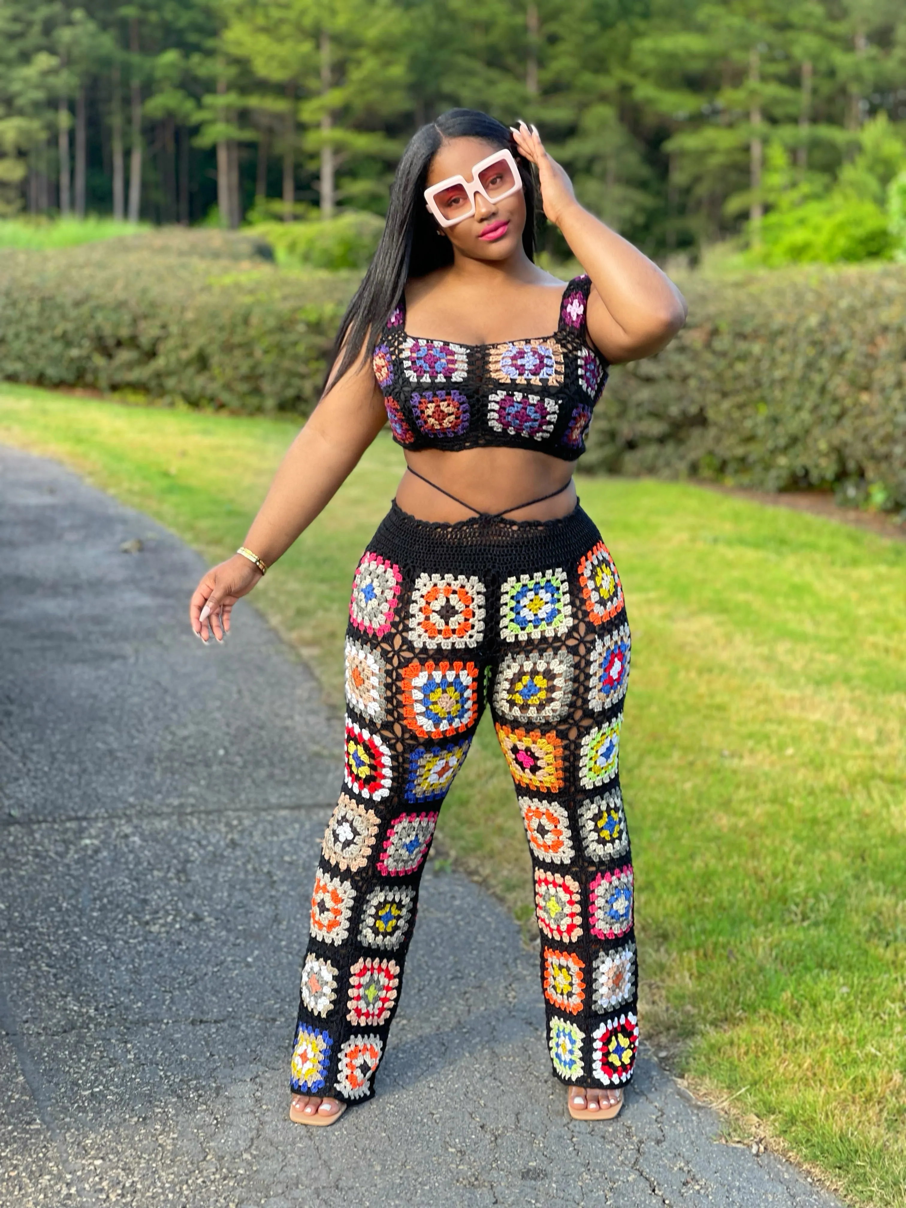 Venita Crochet Pants