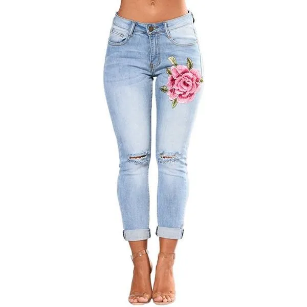 Women Pants Denim Jeans - Stylish Cotton Trousers for Women