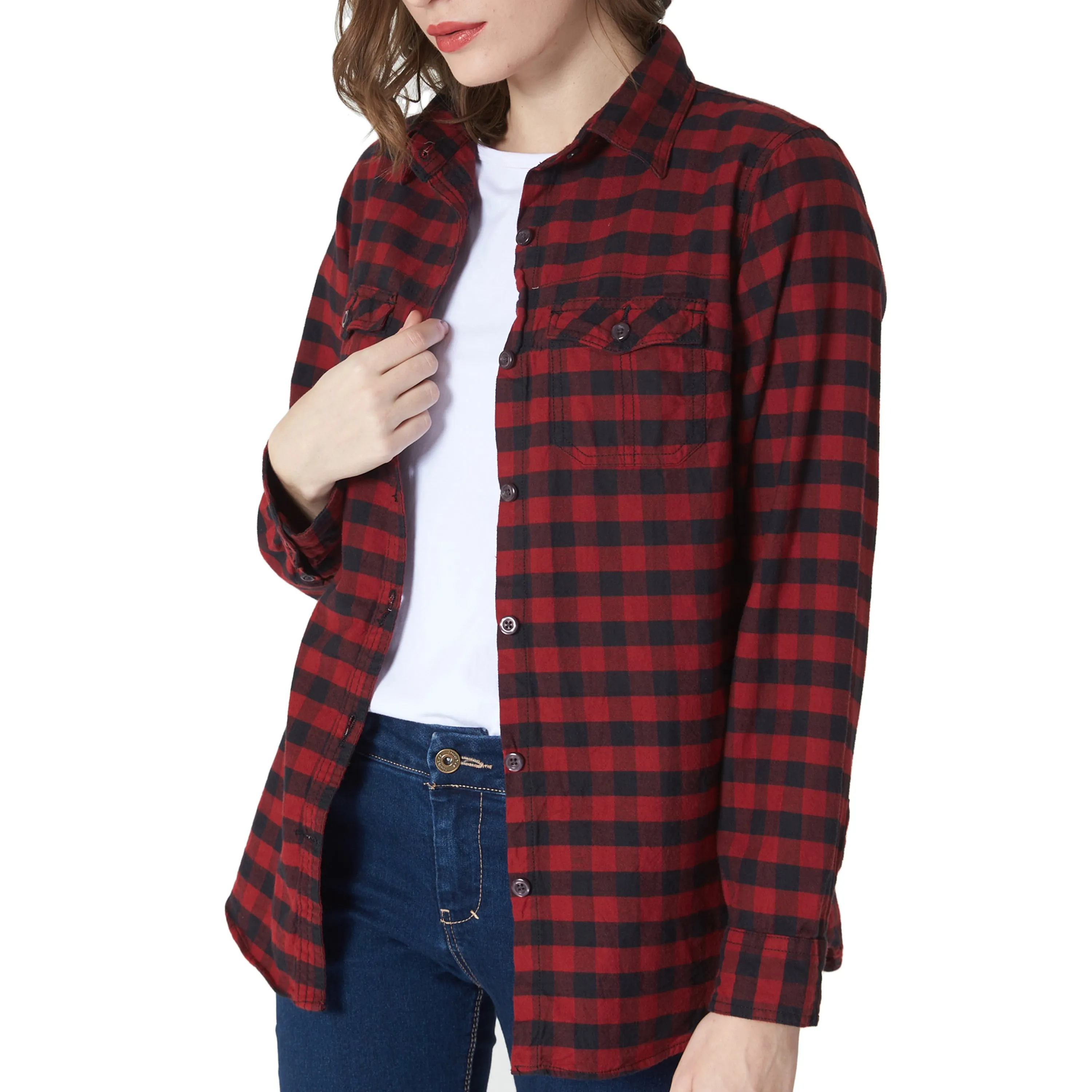 Womens Flannel Cotton Shirt