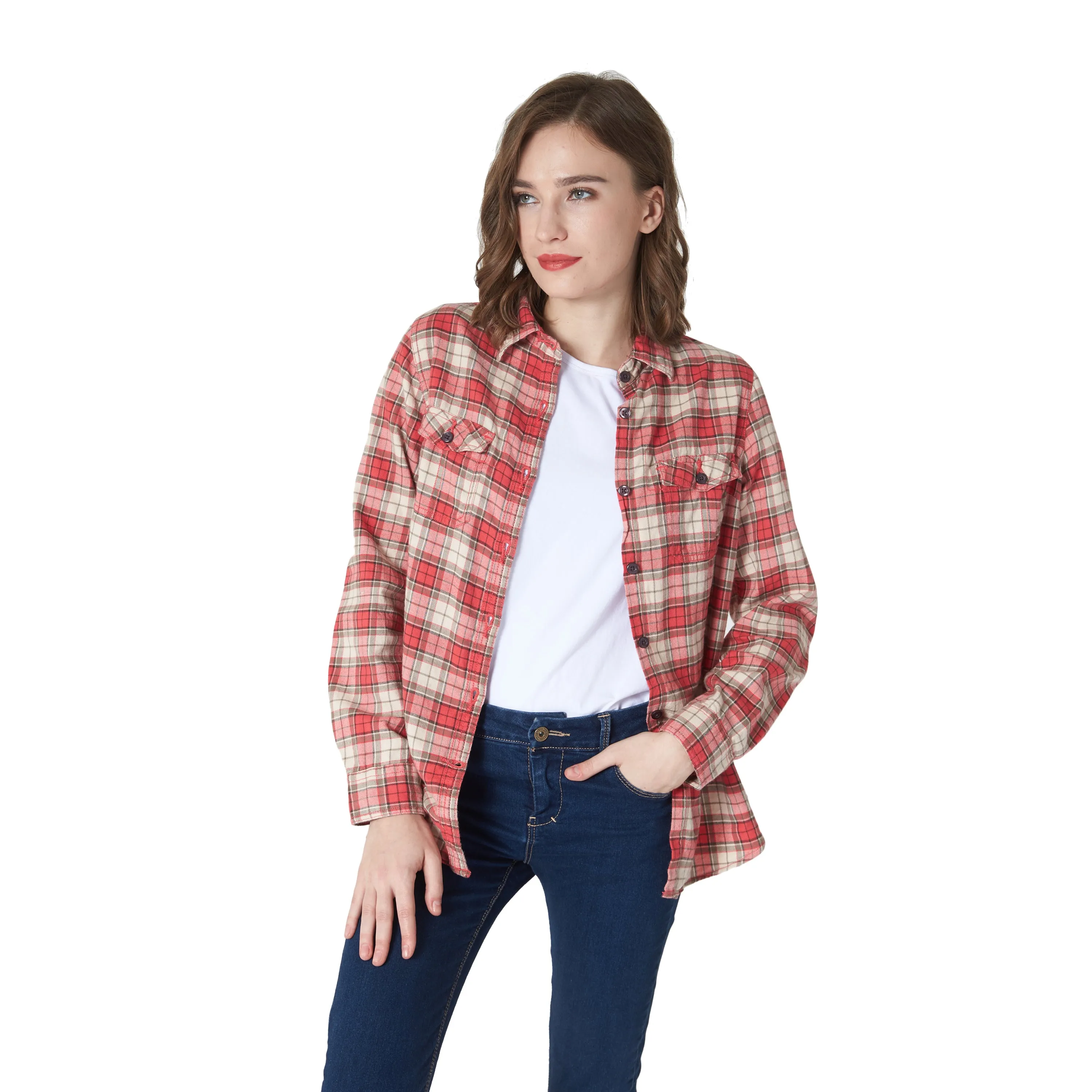 Womens Flannel Cotton Shirt