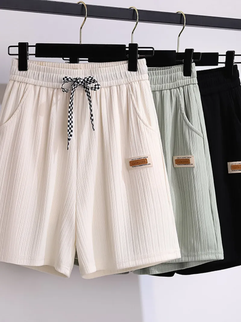 women's summer high waist loose stylish short trouser pants