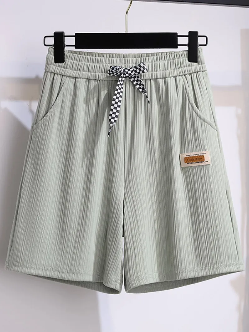 women's summer high waist loose stylish short trouser pants